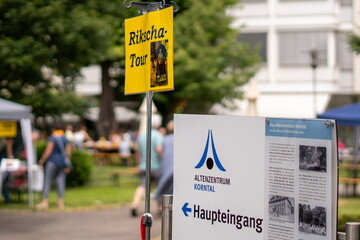 Bequem durch Korntal – als Beifahrer einer Rikscha
