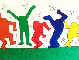 Pädagogisches Kunstprojekt "Keith Haring-Figuren"