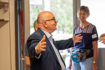 Detlef Zander beim Begegnungstreffen in der Jugendhilfe