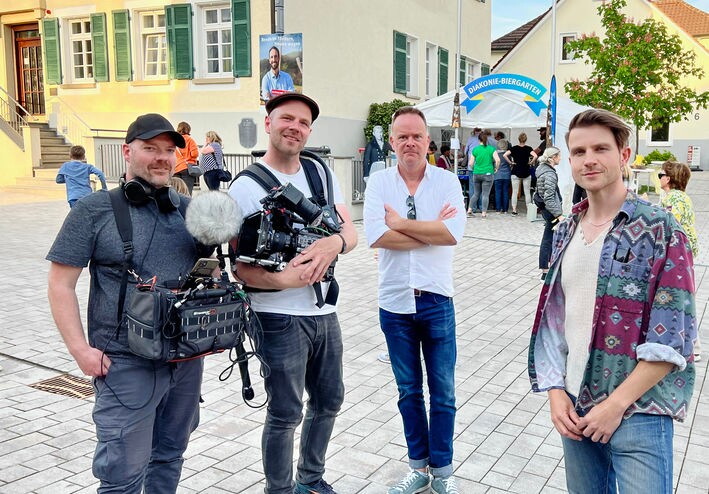 Diakonie-Biergarten auf dem Saalplatz in Korntal