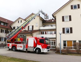 Feuerwehr in Korntal bei der Diakonie zu Besuch