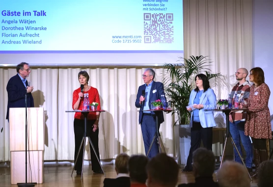 Gäste im Talk mit Andreas Wieland: Dorothea Winarske, Florian Aufrecht, Angela Wätjen